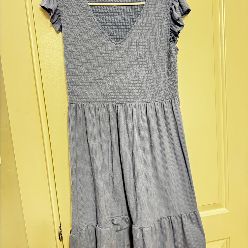 Woman’s smocked ruffle dress